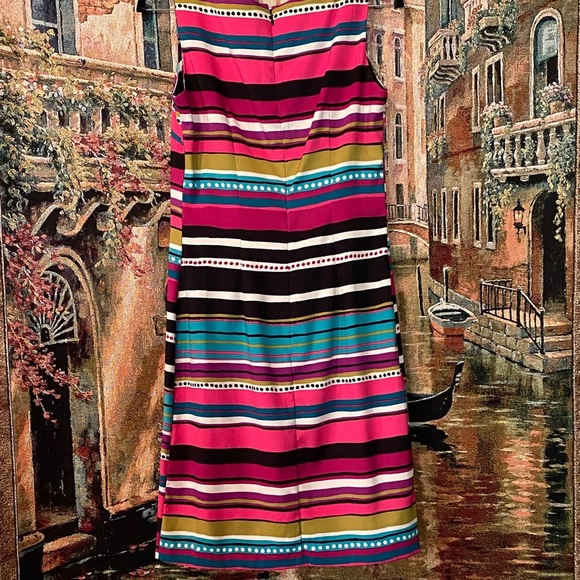 Sangria Vibrant Striped Midi Dress - Picture 3 of 4